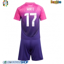 Maglie da calcio Germania Florian Wirtz #17 Seconda Maglia Bambino Europei 2024 Manica Corta (+ Pantaloni corti)